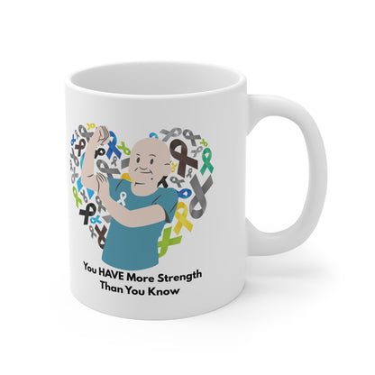 More Strength Than You Know Mug – Inspirational Cancer Awareness Support Gift