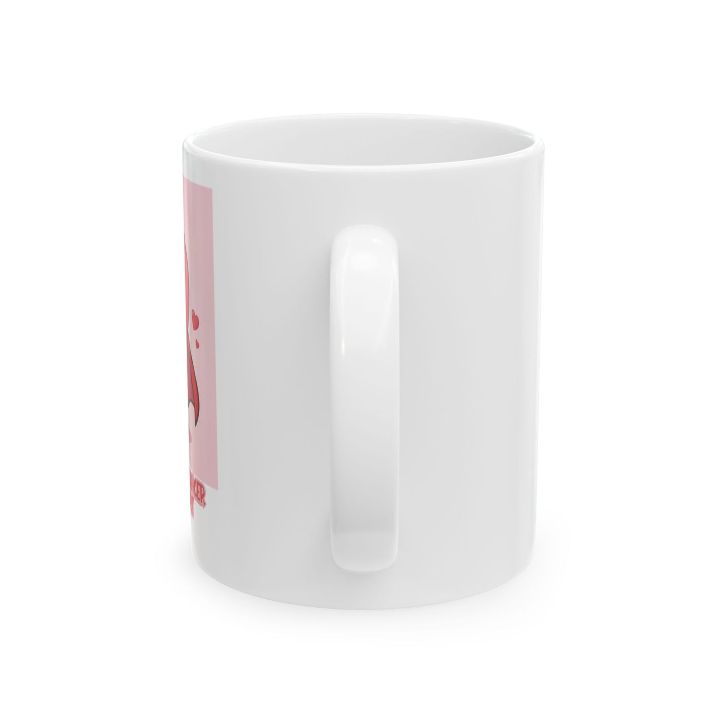 Fighting Heart Mug – Cancer Awareness Support Gift with Superhero Heart Design