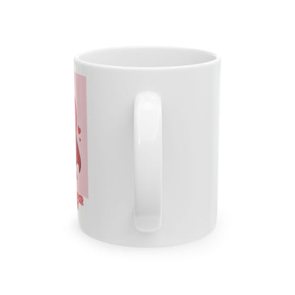 Fighting Heart Mug – Cancer Awareness Support Gift with Superhero Heart Design