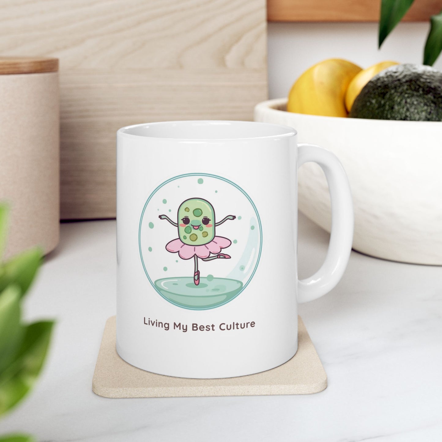 “Living My Best Culture” Mug | Biology Mug