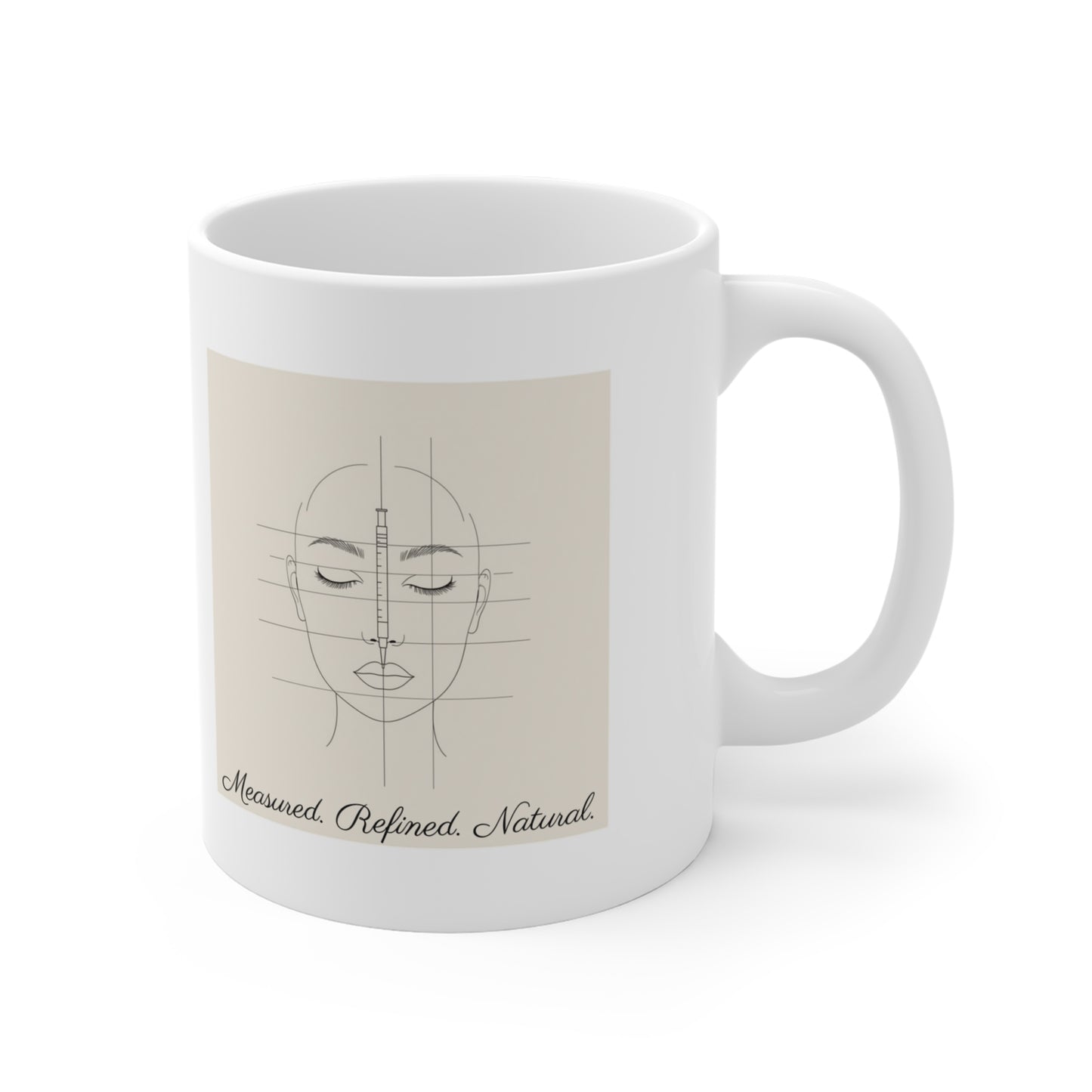 Aesthetic Medical Mug – Minimalist Facial Line Design