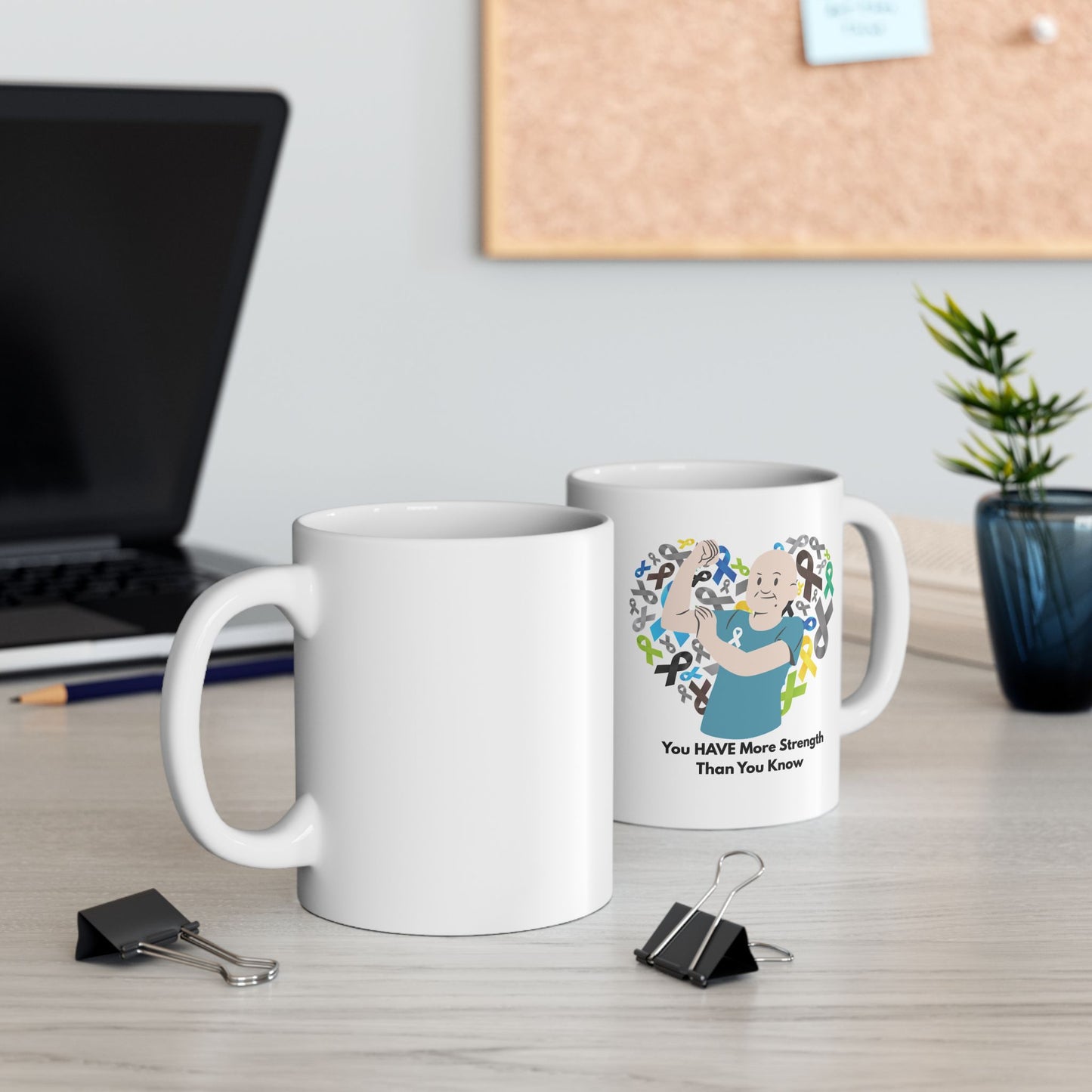 More Strength Than You Know Mug – Inspirational Cancer Awareness Support Gift