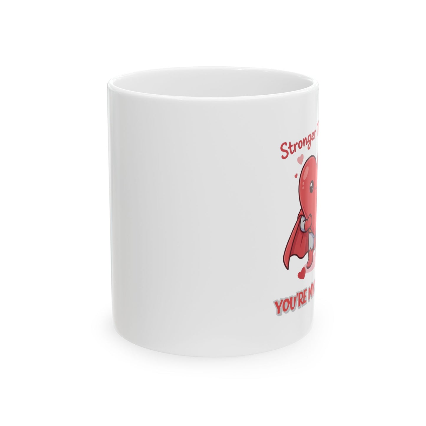 Stronger Than Cancer Mug – Superhero Cancer Support Gift for Survivors & Loved Ones