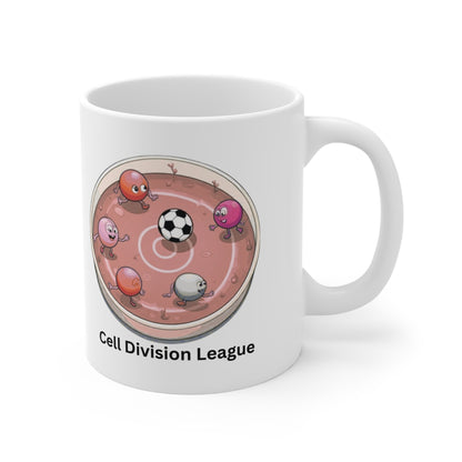Cell Division League Mug – Biology Soccer Petri Dish